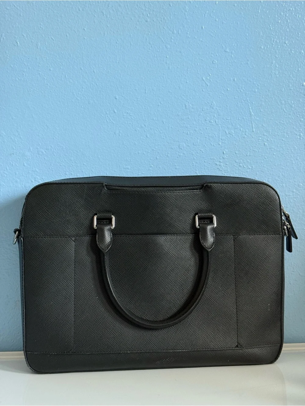 Michael Kors Black Saffiano Leather Laptop Briefcase